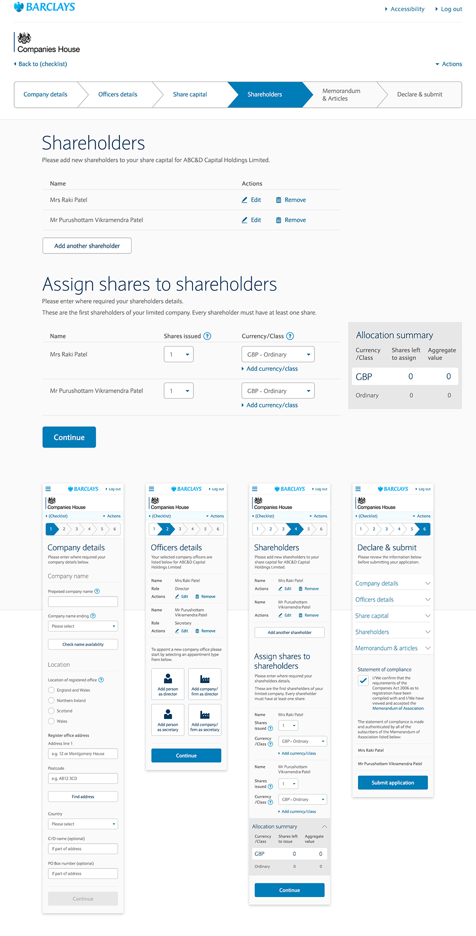 Companies House registration jouney