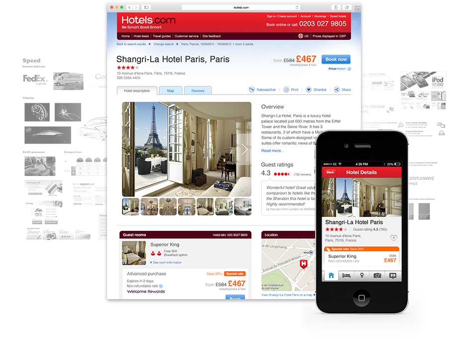 Hotels.com global rebrand concept exploration