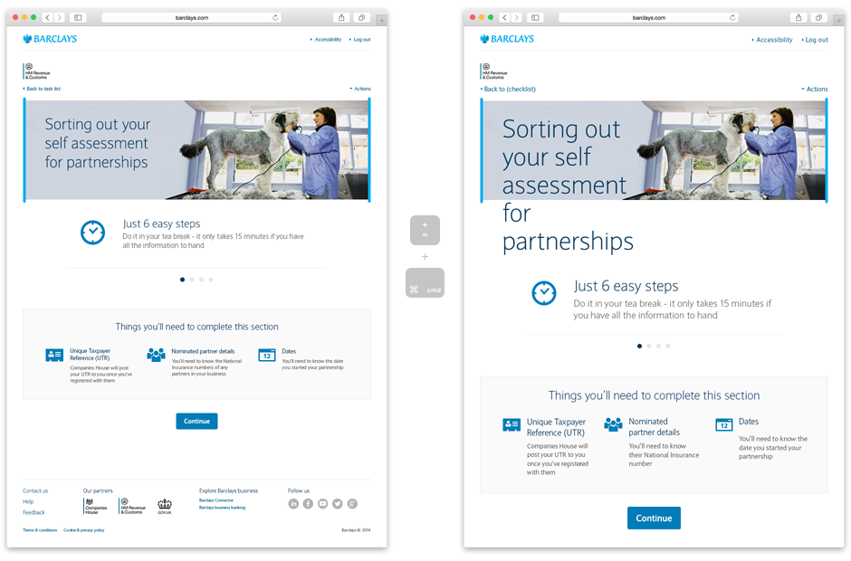 Designing accessible scenarios for Barclays